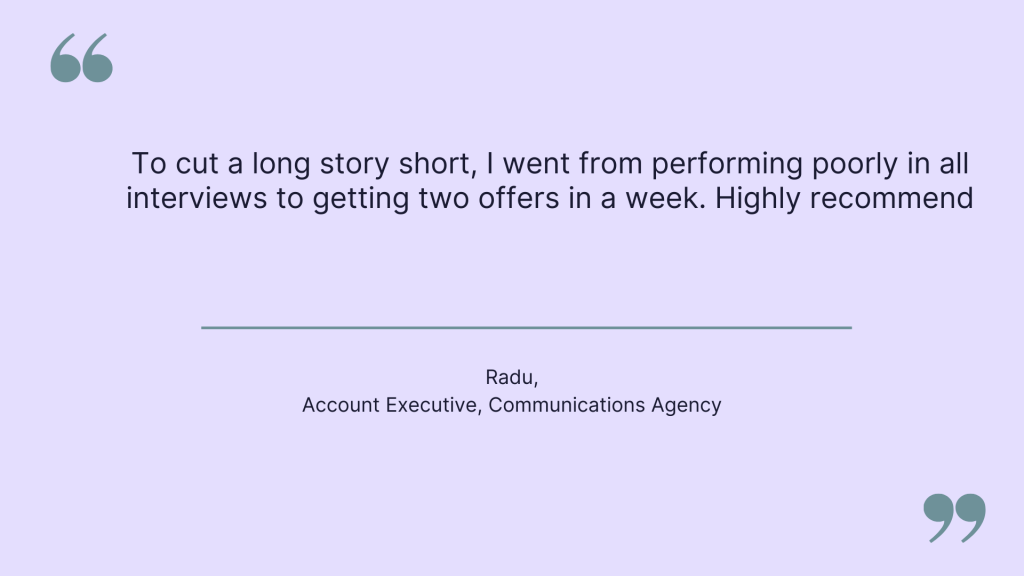 Account Executive Candidate Testimonial