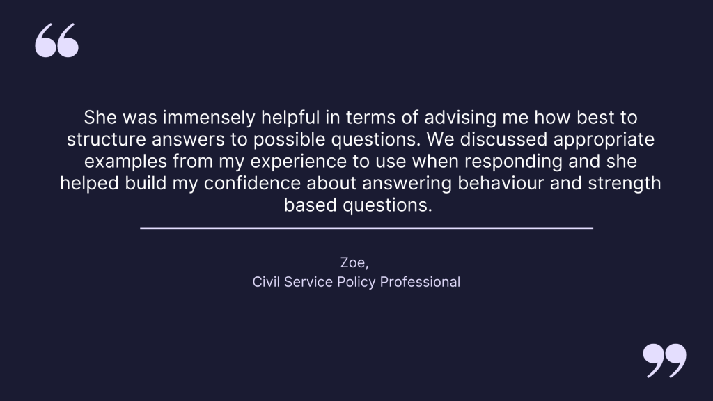 Civil Service Testimonial