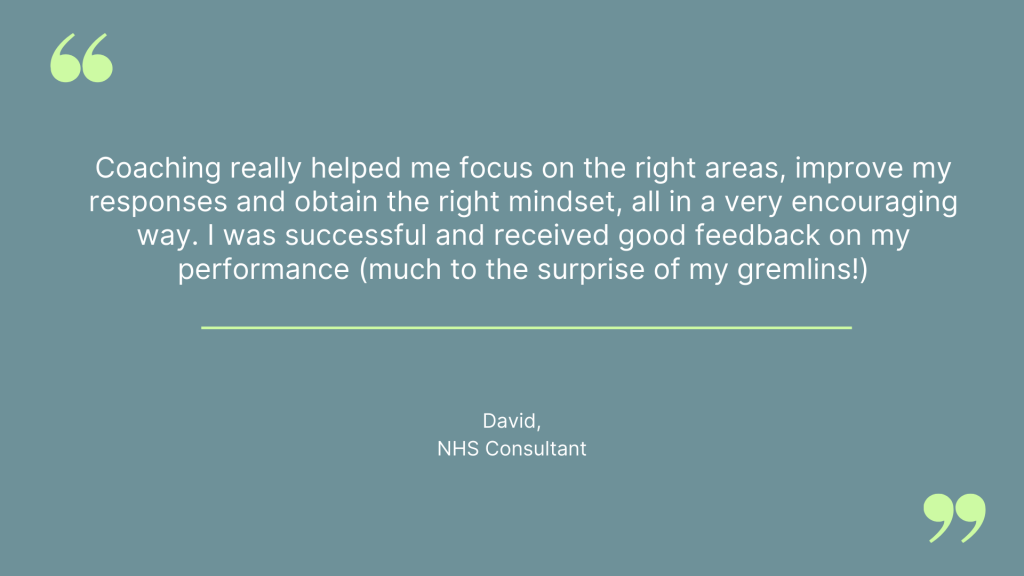 NHS Consultant Testimonial